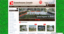 Desktop Screenshot of greenhousescanada.com