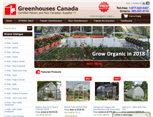 Tablet Screenshot of greenhousescanada.com